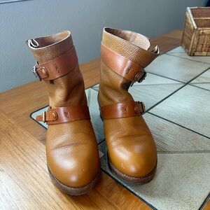 Chloe Vintage Leather Ankle Boots